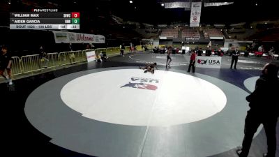 106 lbs Cons. Semis - William Max, Savage House Wrestling Club vs Aiden Garcia, Rough House Wrestling