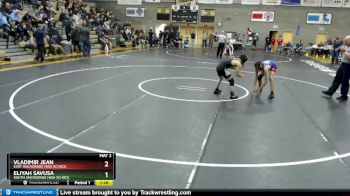 112 lbs Quarterfinal - Vladimir Jean, East Anchorage High School vs Eliyah Savusa, South Anchorage High School