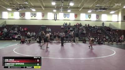 174-177 lbs 1st Place Match - Joe Cruz, Hampton-Dumont-CAL vs Christian Simmons, Independence