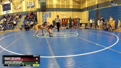 105 lbs Round 3 (8 Team) - Raidon Gonzalez, Delta Wrestling Club Inc. vs Brady Richards, Garrett Wrestling Club