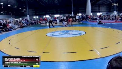 150 lbs Semis & 1st Wb (8 Team) - Grayson Cahill, GREAT NECK WRESTLING CLUB vs Evan Thompson, NORTH CAROLINA WRESTLING FACTORY - BLUE