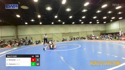 100 lbs Rr Rnd 1 - Jaeden Wheeler, Untouchables Girls RED vs Zurri Zamora, Sisters On The Mat Black