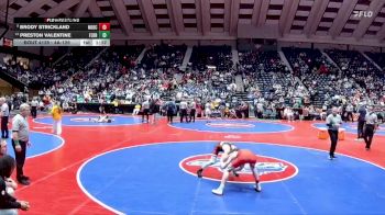 4A-126 lbs Quarterfinal - BRODY STRICKLAND, North Oconee vs Preston Valentine, Flowery Branch