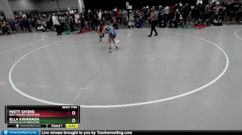 105 lbs Cons. Round 4 - Ella Kavanagh, Nevada Elite Wrestling vs Matti Givens, Best Trained Wrestling