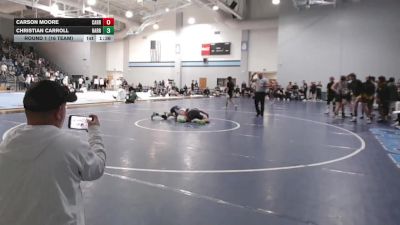 132 lbs Round 1 (16 Team) - Christian Carroll, Harrison vs Carson Moore, Carrollton