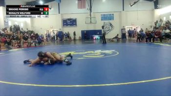 Girls 152 lbs Quarterfinal - Rosalyn Welford, George County High School vs Brooke Perkins, Picayune High School