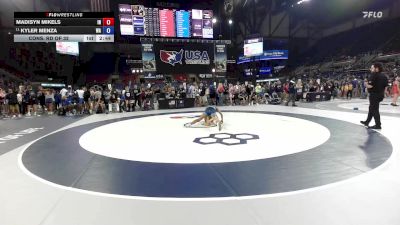 105 lbs Cons. Rd Of 32 - Madisyn Mikels, IN vs Kyler Menza, WA