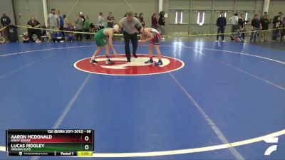 98 lbs Quarterfinal - Lucas Ridgley, Virginia Elite vs Aaron McDonald, Great Bridge