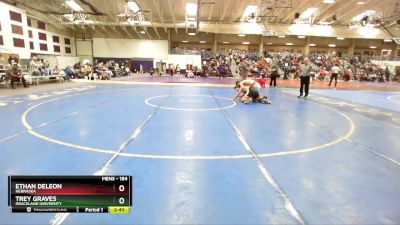 184 lbs Champ. Round 2 - Ethan DeLeon, Nebraska vs Trey Graves, Graceland University