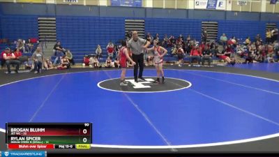 90 lbs Semis (4 Team) - Jj Scott, Indian Creek B (small) vs Crete Edwards, Jet WC