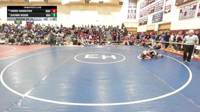 120 lbs Round Of 16 - Owen Hamilton, Woodstock Academy vs Xavier Rozie, Bristol Eastern