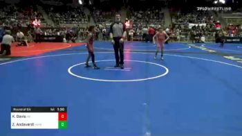 73 lbs Prelims - Kael Davis, M2 vs Zain Andaverdi, Hurricane