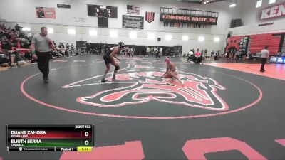 132 lbs Quarterfinal - Duane Zamora, Moses Lake vs Eliuth Serra, Connell