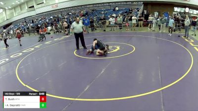 14U Boys - 126 lbs Champ. Round 2 - Alexander Depratti, FishEye Wrestling vs Todd Bush, Michigan Premier WC