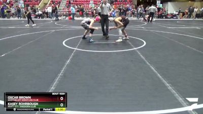 110 lbs Cons. Round 4 - Oscar Brown, Scottsbluff Wrestling Club vs Kasey Rohrbough, Scott City Takedown Club