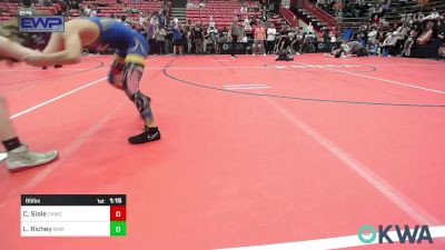 85 lbs Final - Cauy Siale, Chaparral Kids Wrestling Club vs Liam Richey, Wichita Blue Knights