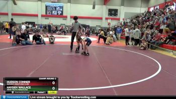 50 lbs Champ. Round 2 - Hudson Conner, Elevate Wrestling Club vs Hayden Wallace, Arab Youth Wrestling