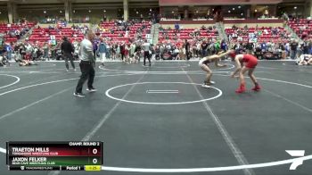 105 lbs Champ. Round 2 - Jaxon Felker, Bear Cave Wrestling Club vs Traeton Mills, Tonganoxie Wrestling Club