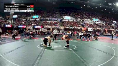 A - 215 lbs Quarterfinal - Weston Boggs, Hardin vs Gage Chapman, Havre