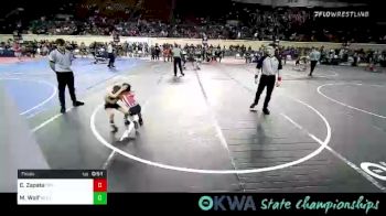 50 lbs Final - Clementina Zapata, OKC Saints Wrestling vs Mackinley Wolf, Wolfpak Wrestling