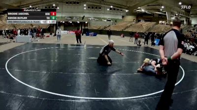 126 lbs 2nd Wrestleback (8 Team) - Brodie Jaeckel, Station Camp High School vs Kiivon Butler, Tullahoma High School