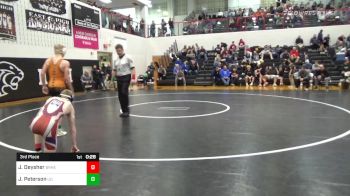 120 lbs 3rd Place - Jacob Deysher, Brandywine Heights vs Jonah Peterson, Upper Dauphin