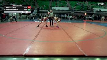5A 157 lbs Cons. Round 2 - Trysun Burnham, West Point High School vs Thomas Duke, Saint Clair County