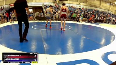 120 lbs Cons. Round 3 - Cooper Podhola, MI vs Logan Roberts, IL