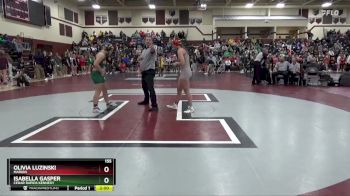 155 lbs Round 1 - Isabella Gasper, Cedar Rapids Kennedy vs Olivia Luzinski, Marion