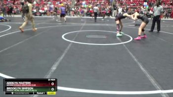 105 lbs Round 5 - Addilyn Masters, Bonner Springs Wrestling Club vs Brooklyn Simpson, Kansas Young Guns Wrestling Cl
