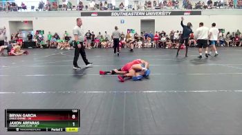 130 lbs Round 1 (4 Team) - Bryan Garcia, Eagle Empire vs Jaxon Arfaras, Finger Lakes Elite