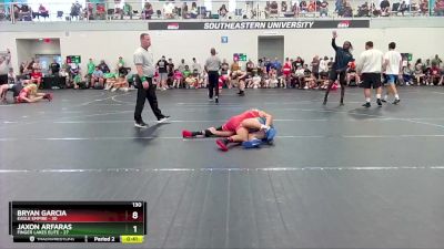 130 lbs Round 1 (4 Team) - Bryan Garcia, Eagle Empire vs Jaxon Arfaras, Finger Lakes Elite