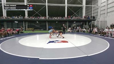 110 lbs Alexa Thomas, Wisconsin vs Vanity Brown, Oklahoma