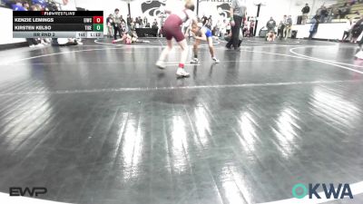 74 lbs Rr Rnd 2 - Kenzie Lemings, Eufaula Ironheads Wrestling Club vs Kirsten Kelso, Tiger Trained Wrestling