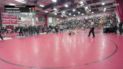 144 lbs Champ. Round 1 - Steven Velasco, Victor Valley vs Isaiah Ramirez, Big Bear