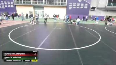 92 lbs Cons. Round 3 - Remington Zimmerer, CO vs Gradyn Johnson, ND