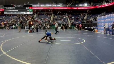 3A 106 lbs Cons. Round 3 - Josh Smith, Scotland County vs Colton Farmer, Enka High School