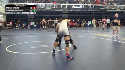 174 lbs Cons. Round 1 - Alexander Pichette, Santa Ana College vs Nathan Urbani, Sierra College