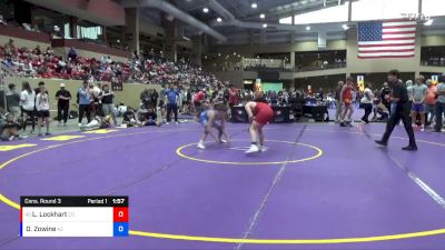 132 lbs Cons. Round 3 - Landon Lockhart, CO vs Duke Zowine, AZ