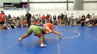 105 lbs Rr Rnd 4 - Izabella Riebe, Badger Girls Elite - W vs Esmeralda Tellez, Lady Warriors United - W