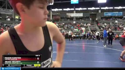 112 lbs Cons. Round 2 - Drake Hegarty, Open Mats Wrestling Club vs Mason Karsten, The Best Wrestler