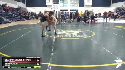 126 lbs Cons. Round 4 - Brandon Walter-Strauss, West Torrance vs Zech Vargas, Sonora