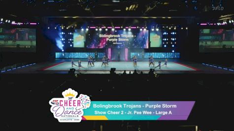 Show Cheer 2 - Bolingbrook Trojans - Purple Storm [2025 Jr. Pee Wee Day 1] 2025 Pop Warner National Cheer & Dance Championship