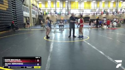 100 lbs Round 2 - Katie Biscoglia, Ubasa Wrestling Academy vs Olivia Hernandez, Iowa