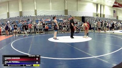 149 lbs Cons. Round 3 - Cohen Dawson, OH vs Nolan Ferrell, WI