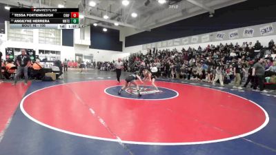 105 lbs Champ. Round 1 - Angilyne Herrera, Montclair vs Tessa Fortenbaugh, Canyon (Anaheim)