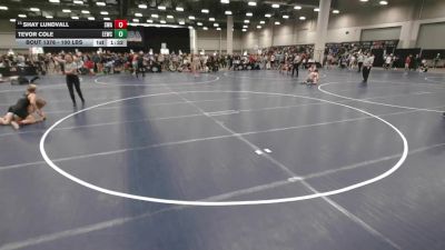 100 lbs Champ. Rd Of 32 - Shay Lundvall, Sebolt Wrestling Academy vs Tevor Cole, Eierman Elite Wrestling Club