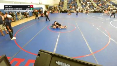 115 lbs 1st Place Match - Jade Bito, Los Alamitos vs Mackenzie Matthews, Los Osos High School Wrestling