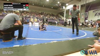 40 lbs Quarterfinal - Baker Ware, Cleveland Take Down Club vs Finn Mercier, Victory Christian School