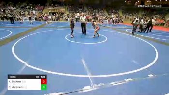 132 lbs Quarterfinal - Kassandra Buckner, Scissortail Wrestling Club vs Celeste Martinez, StandFast Wrestling